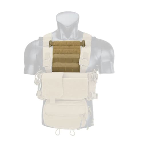 HWZ Tactical Vest MOLLE Panel Chest Rig Platform MOLLE Outdoor Lightweight Attachment Quick Release Chest Plate Hunting Accessory (HWZ-vest-xionggua-s