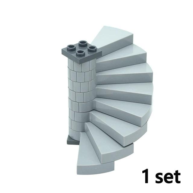 DO IT YOURSELF Assembles Particles 6140 2486 6187 Technical MOC Parts Rails Stair Fence Guardrail Panel Barrier Ladder City Construction Bricks