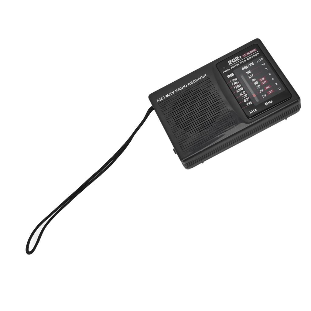 FM AM Radio Portable Pocket Manual Tuning Radio with External Headphones Plug for Indoor Outdoor