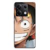 Phone Case - MANIACASE - Xiaomi Redmi Note 13 5G - Silicone TPU - Monkey D Pattern. Luffy (One Piece) - Black