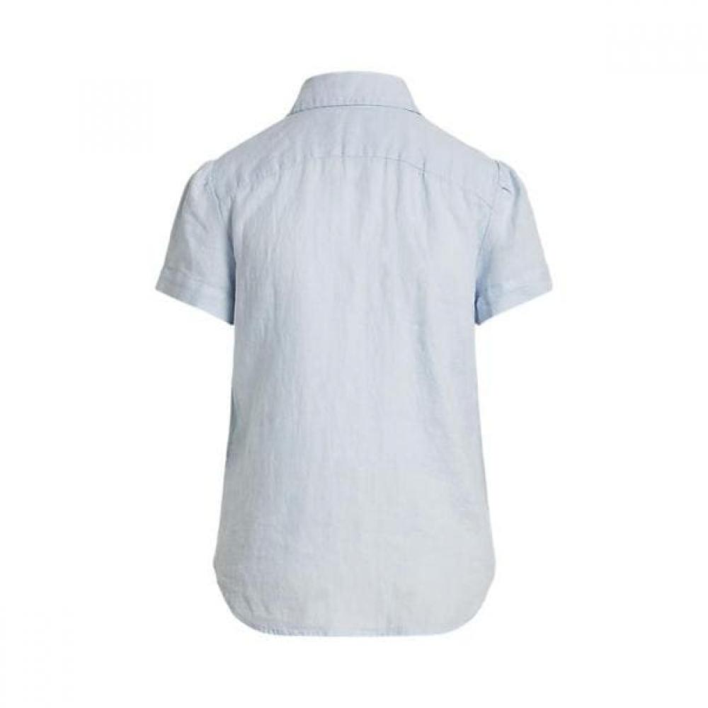 Polo Ralph Lauren Women S Linen Short Sleeve Shirt wmpoShtndo21076400