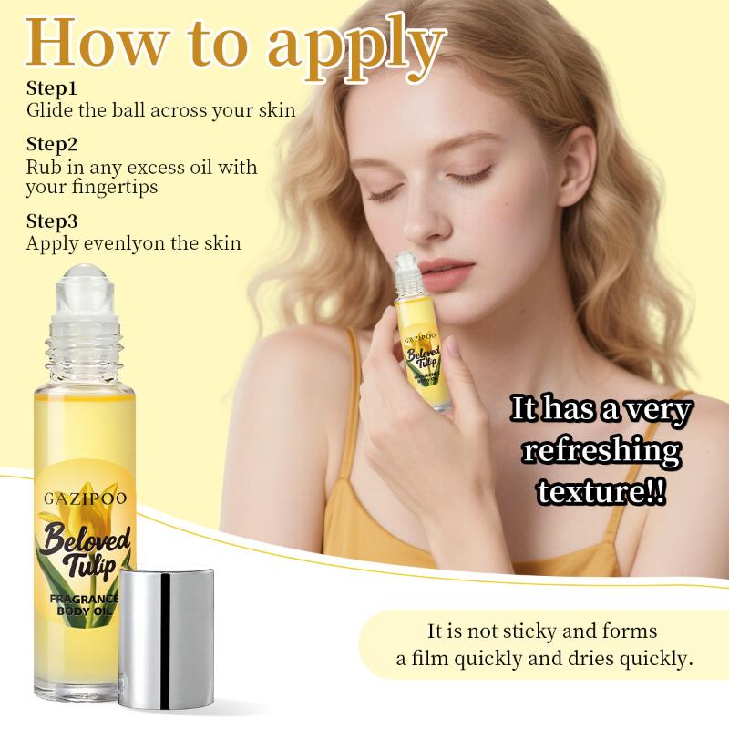 Gazipoo Tulip Roll-On Fragrance Men S And Women S Fragrance Oil Dating Fresh Niche Long-Lasting Fragrance 10ml