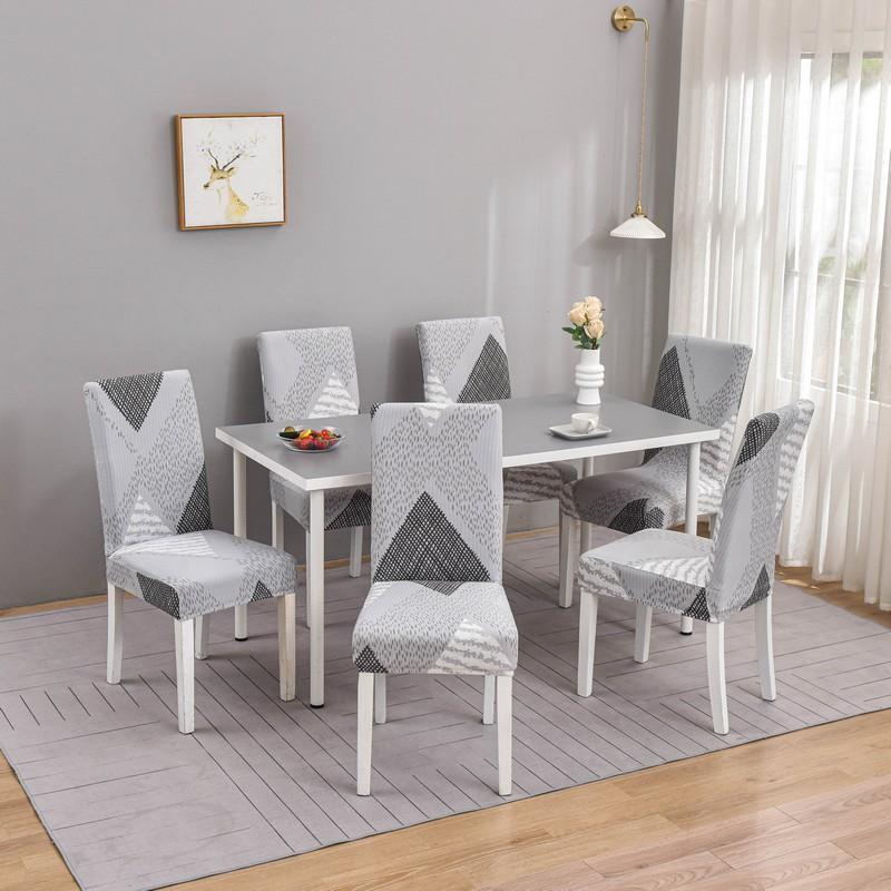 1PC Geometrische Spandex Stuhlhussen Stretch Esszimmer Sitzbezug Elastische Stuhl Schutzhülle für Restaurant Hochzeit Bankett