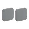 2 Pcs Silicone Door Stopper Door Handle Buffers Square Self Adhesive Door Knob Guard Wall Door Handle Stopper for Home Office