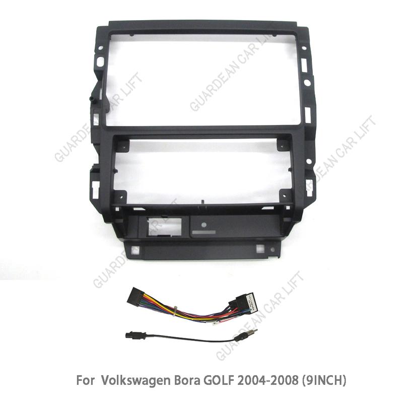 9 Inch Car Radio Fascia Adapter For Volkswagen Bora Jetta mk4 GOLF 2004-2008 Android Radio Frame Dash Fitting Panel Cable Kit