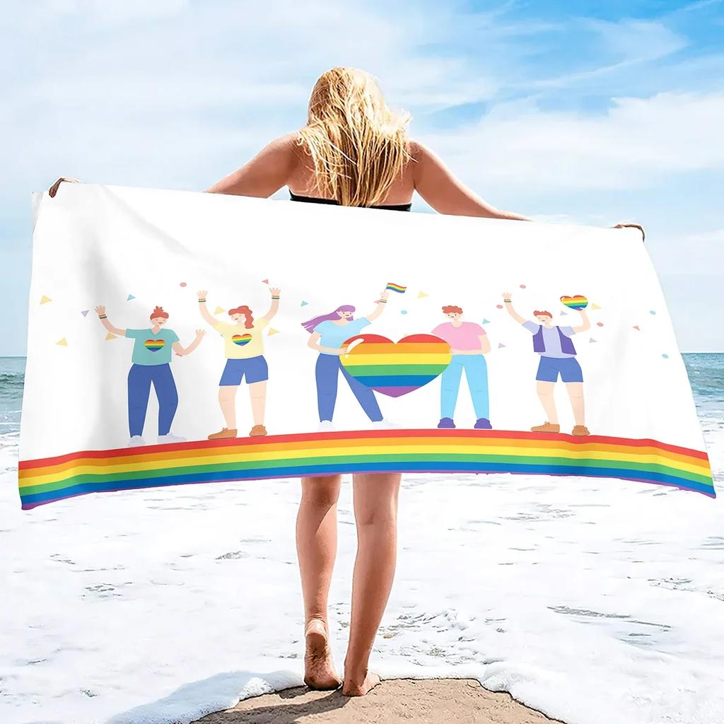 Snowman Microfiber Sand Free Beach Towel,Large Super Absorbent Lightweight Towel for Travel Pool Swimming Bath Christmas Xmas