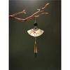 New Chinese Retro Chinese Style Fan-shaped Tassel Earrings Temperament Earrings New High-end Personalized Temperament Earrings