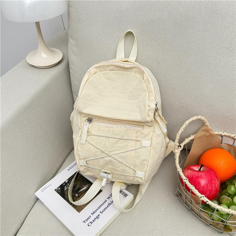 Fashion Lightweight Mini Backpack Portable Multifunctional Shoulder Bag Large Capacity School Bag Outdoor Use