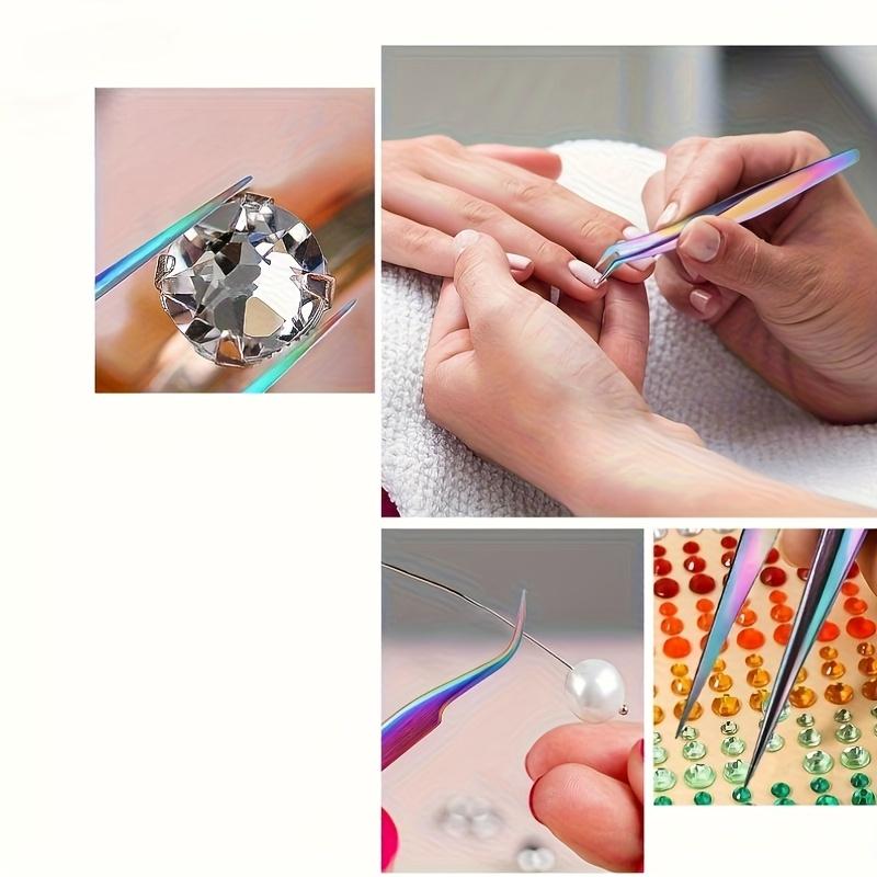 Stainless Steel Precision Color Titanium Eyebrow Clip Tweezers Specifically Designed for Beautiful Eyelashes Makeup Tools