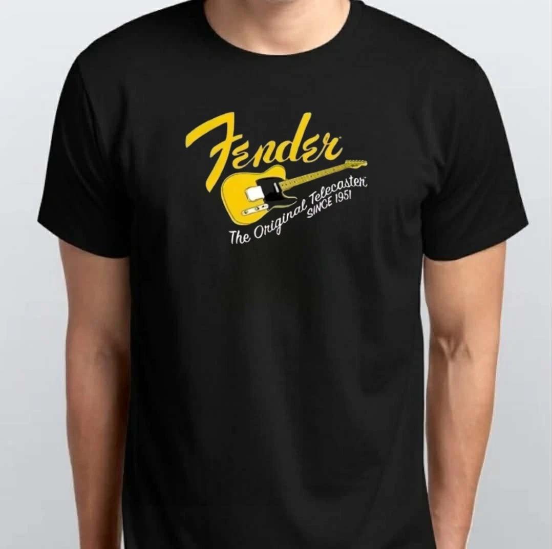 Fender Jimi Hendrix Fender Электрогитара Футболка S M L XL XXL 3XL Черный M