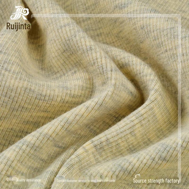 2x2 Snowflake Rib Korean Stretch Fabric - 250g/300g Dot Yarn Blend