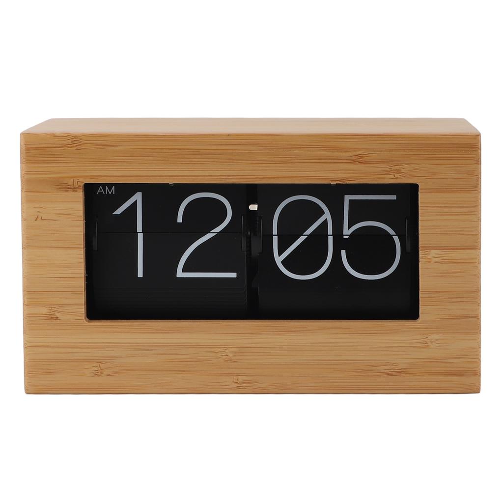 Ceas cu întoarcere automată a paginii Vintage Afișaj digital 12 ore Ceas mecanic cu clapete pentru casă