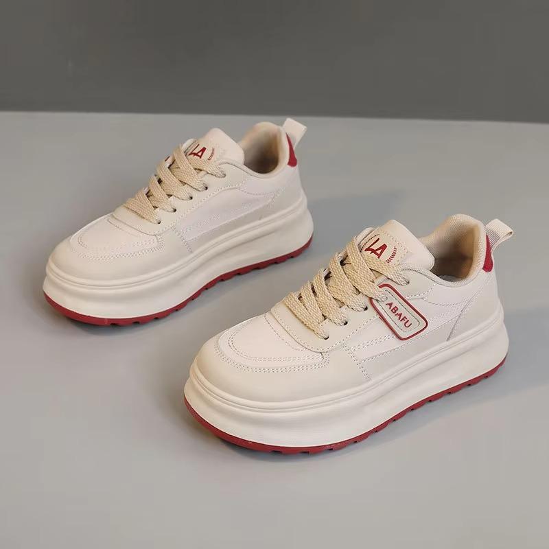 Fashion Spring New Women Small White Shoes 2025 Trendy Thick Bottom Womans Casual Sneakers Vulcanized Shoes Student Board Shoe De Mujer