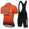 Quick Step 2026 Set Tricou de Ciclism cu Mânecă Scurtă pentru Bărbați de Vară Maillot MTB Ropa Ciclismo Îmbrăcăminte pentru Bicicletă Îmbrăcăminte Respirabilă pentru Ciclism