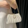 Satin Pleated Dinner Bag Women's Bag Bracelet Celebrity Dress Cheongsam Banquet Bag Women's Shoulder Messenger Bag
