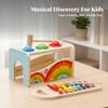 Wooden Music Pounding Bench Multifunction Xylophone Toy Educational Musical Tap