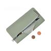 New RFID Anti-theft Brush Women's Wallet Solid Color Ultra-thin Credit Card Bag Zipper Buckle Long Wallet