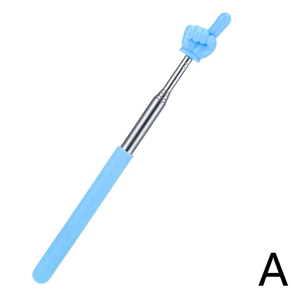 

Steel Teaching Pointer Telescopic Rod Finger Design Teaching Stick Finger Reading Sticks Tools School Office Supplies синий