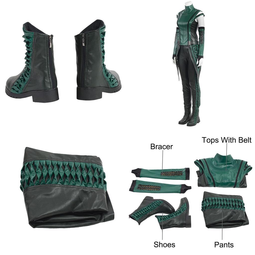 Exquisites grünes Guardians of the Galaxy 2 Mantis Cosplay-Outfit für Frauen