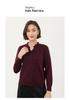 Autumn/Winter Women's 100% Pure Wool Ruffled Collar Sweater in Chinese Style - Little Chicken Yellow Base Layer