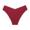Plus Size Ice Silk Seamless Maternity V-Neck Low Waist One-Piece Sport Breathable Brazilian Panties