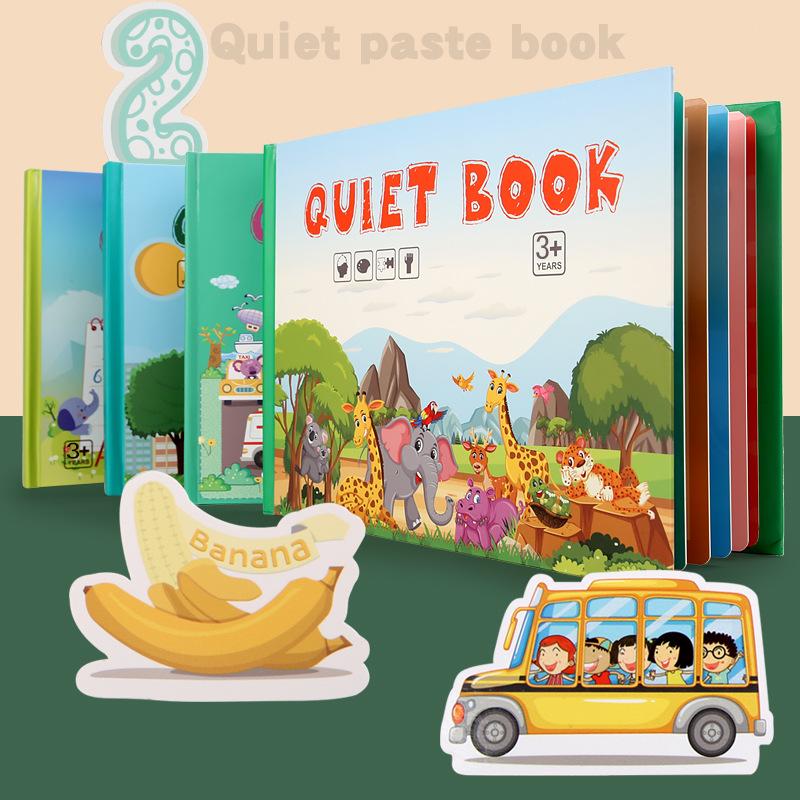 Quiet Book Ozean-Thema – Leises Filzbuch Ab 1 Jahr, 3D-Montessori-Spielbuch Mit Geschichten & Handpuppen, Sensorisches Beschäftigungsbuch Für Unterwegs, Geschenk Für Kinder 1–5 Jahre