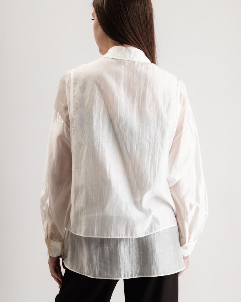 Women's Blouse with Decoration Phardi 3363 36 Milk