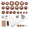 Precision Tenor Saxophone Repair Kit with Cork Pads Screws and Needles 1Set Less