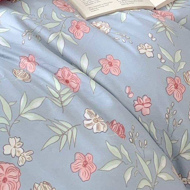 Four Seasons Universal Princess Style Four Piece Set Thickened Girl Heart Lace Bed Sheet Quilt Set Double Bedding