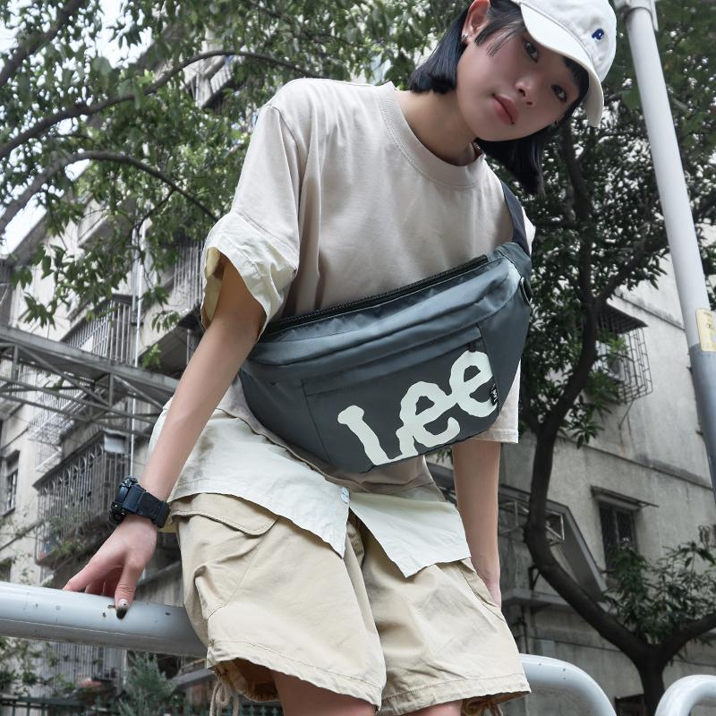 New Lee Oxford Messenger Bag, Shoulder Bag, Crossbody Bag, Sling Bag Regular Unisex Gray Blue/Black/Khaki LE230010M