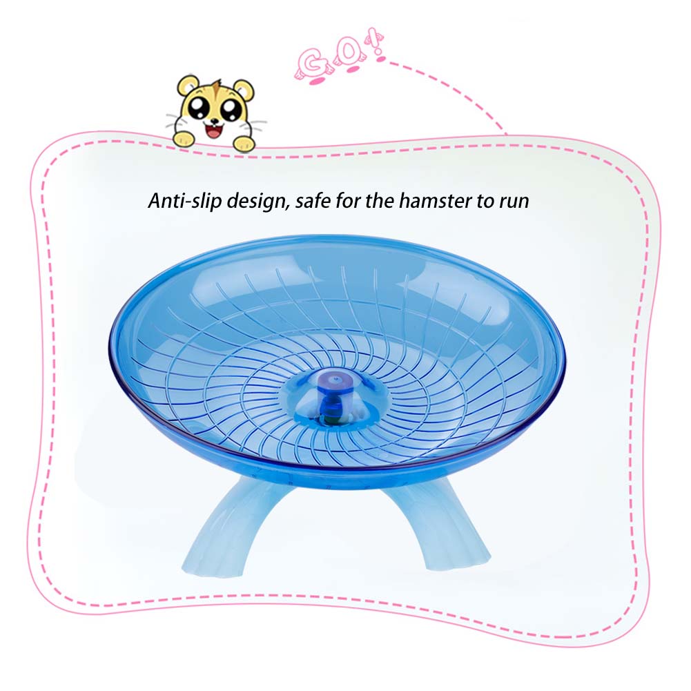Plastic Wheel Silent Exercise Roller for Mice Hamster Blue