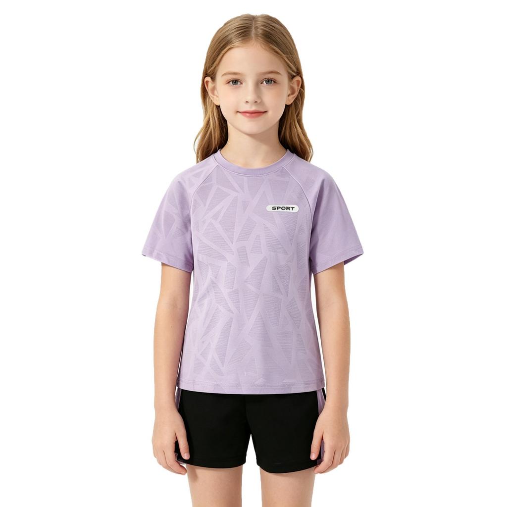 Girls Quick Dry Sportswear Set, Ice Feel Activewear for Sports and Outdoor Play
