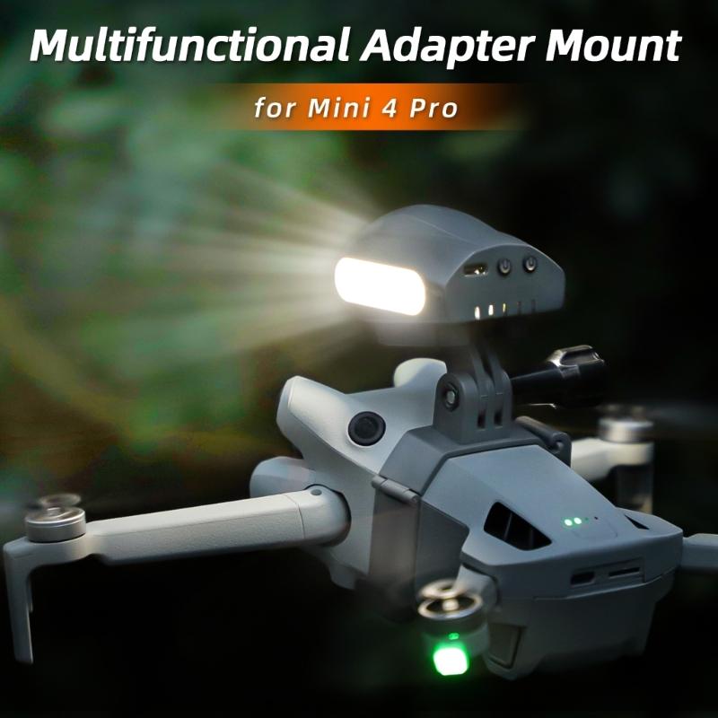 Lightweight Camera Mount Top Carry Expansion Mount Bracket for Mini 4 Pro Cameras Light Mount with 1/4Screw