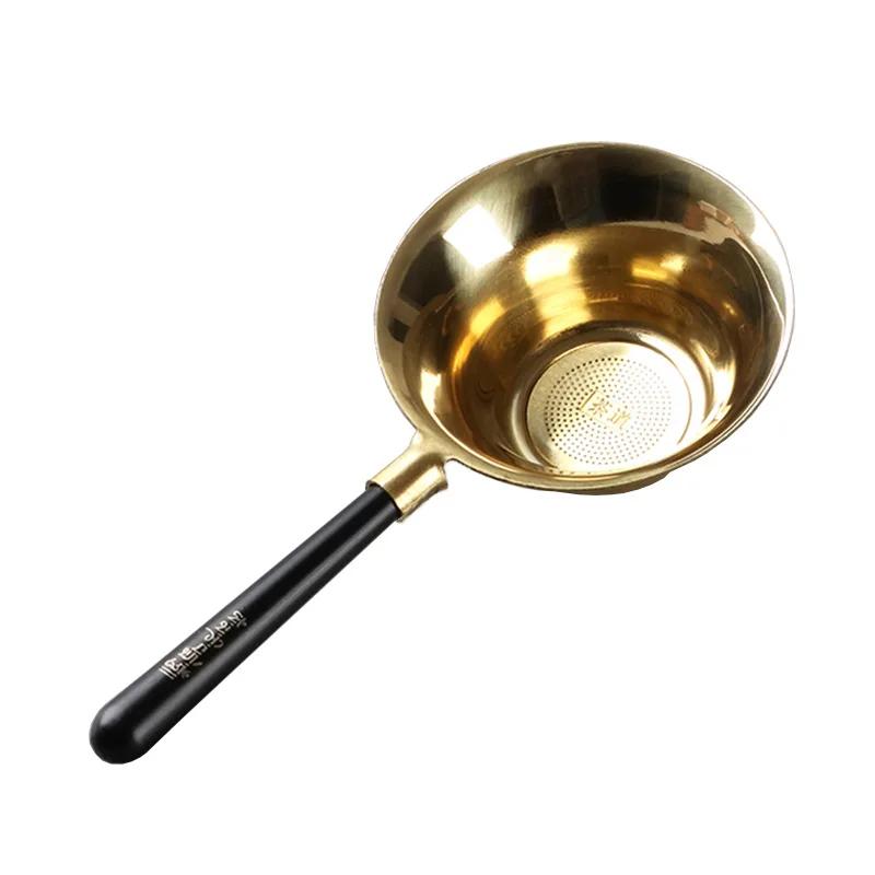 Entonnoir à thé style japonais Passoire à thé Écran filtrant en cuivre pur Ustensiles à thé Kung Fu Entonnoir séparateur à thé Accessoires à thé