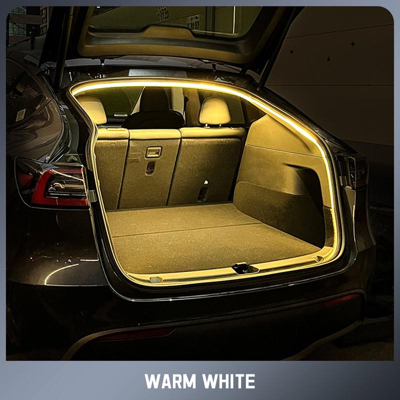 For Tesla For Model 3/Y 5M Car Trunk Atmosphere Light Automatic Light Control Sensor Ambient Deco Light Auto Interior Led Strip