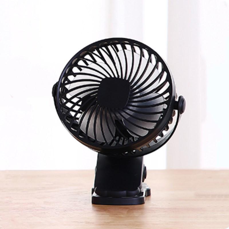 USB Rechargeable Silent Clip-On Fan - Portable Mini Fan for Desktop & Indoor Use