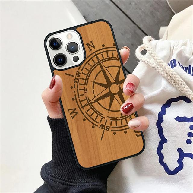 Bamboo Wooden ANIMALS Phone Case Cover For iPhone 17 Air 15 16e 14 13 12 Pro Max 11 Pro Max Plus Coque Shell