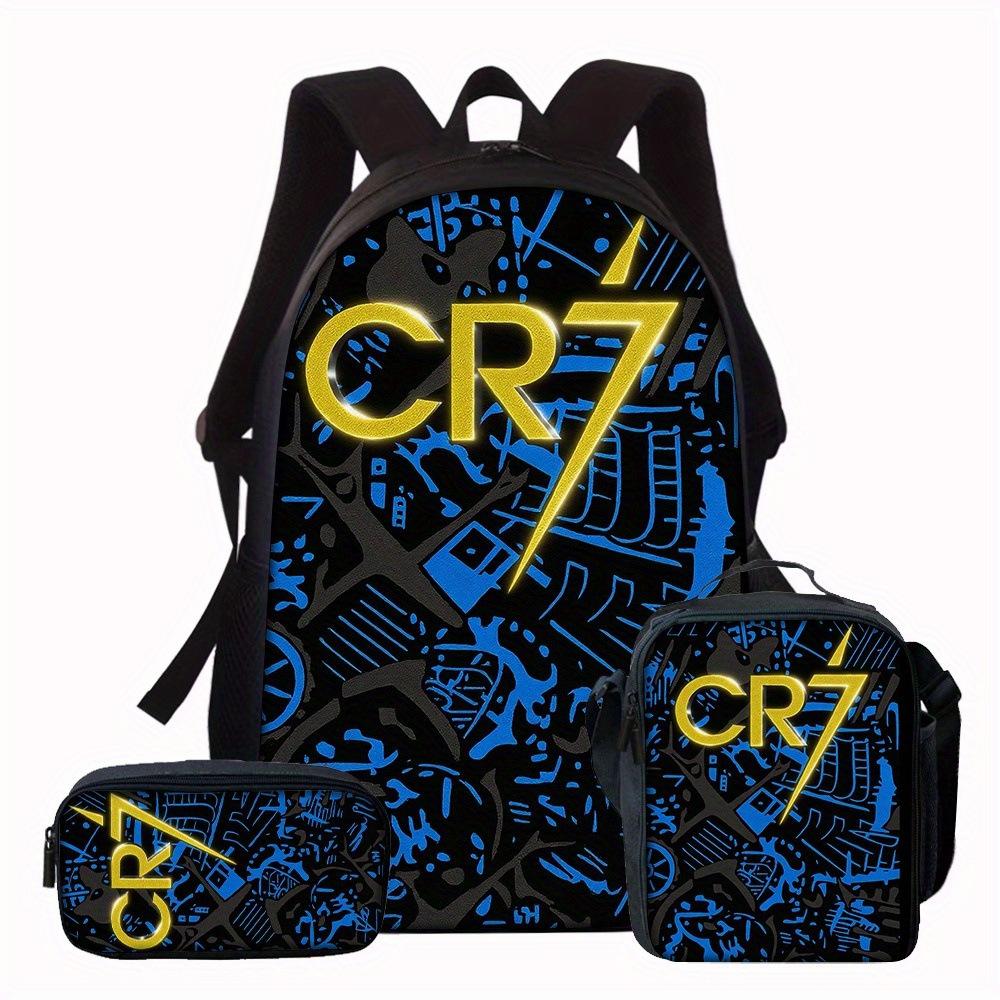 Youth Fashion Backpack Shoulder Bag Pencil Case Children'S Student School Bag 3-Piece Set