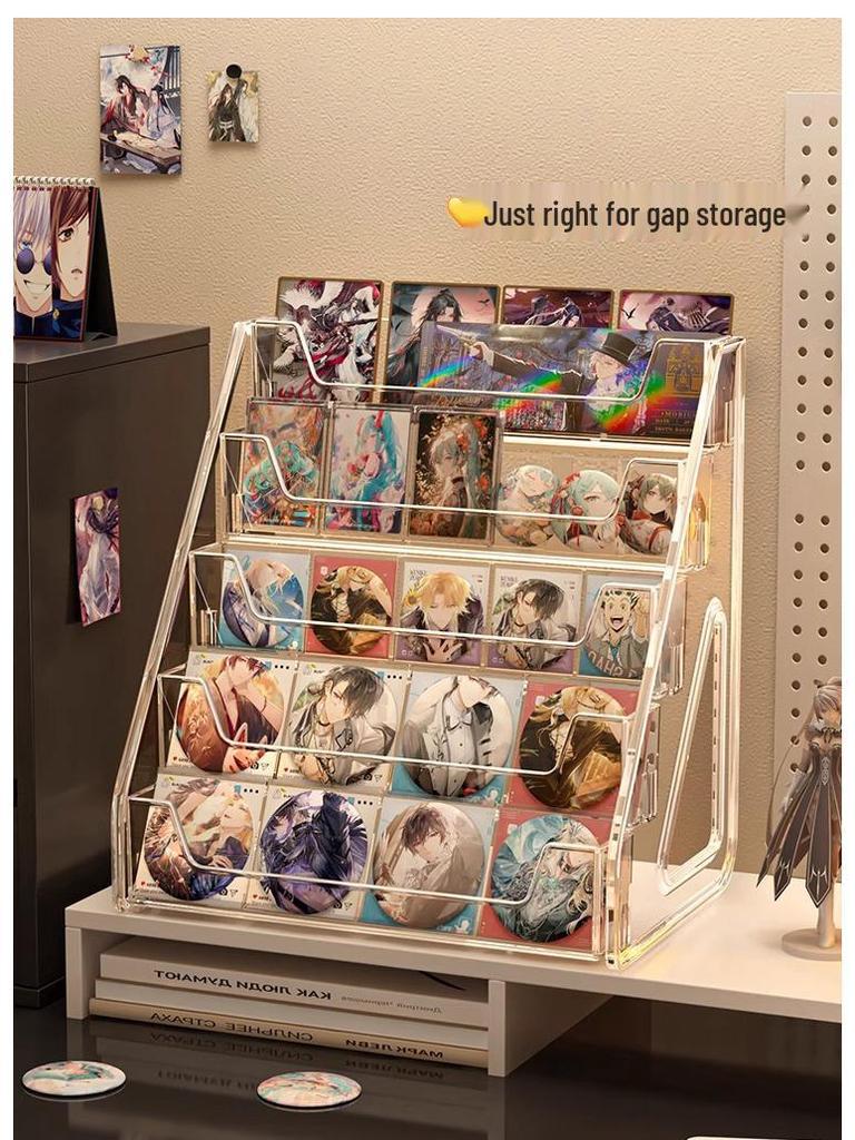 Průhledný akrylový vícevrstvý stojan na vystavení anime odznaků