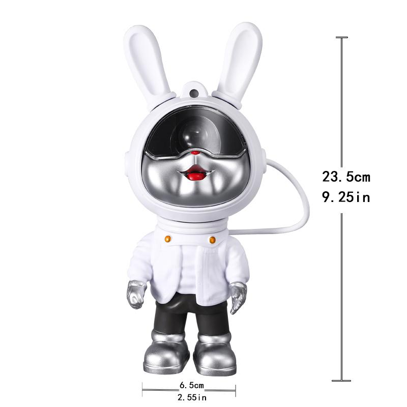 

Детский подарок, проектор с изображением кролика и звезды, ночник с дистанционным управлением, регулируемый на 360 градусов дизайн, проектор для спальни, туманности, галактики, атмосферные огни белый