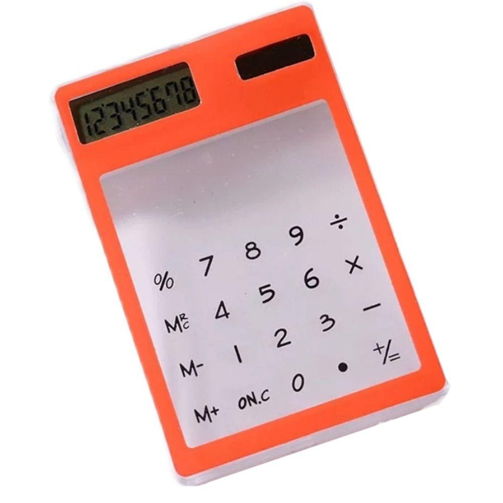 slim Calculator Transparent Solar Calculatrice Calculadoras Scientific Calculator