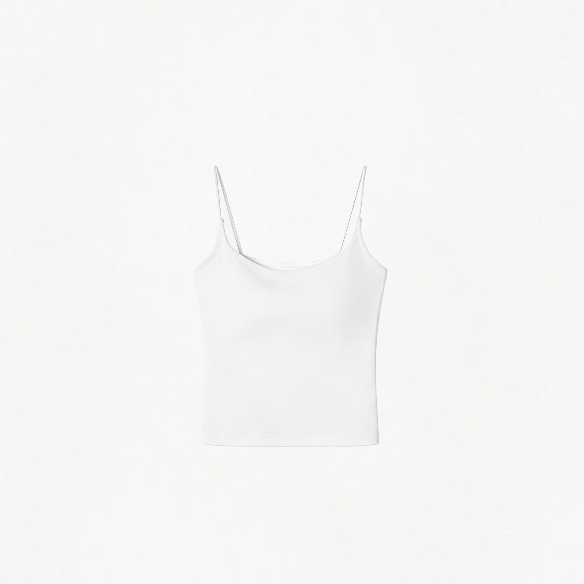

Four Seasons Seamless Women s Camisole with Floating Bra Pads - Armpit Fat Cover & Exposure Prevention, Summer Top Extra Large белый
