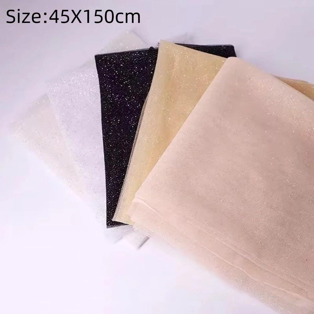 45cmX150cm Shiny Glitter Fabric DIY Sewing Sparkle Tulle Fabric New Decoration Material