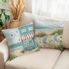 Charming Seaside Retreat Pillow CoversLiving Room Sofa Cushion Cover, Soft and Comfortable, Bedroom Room Decoration