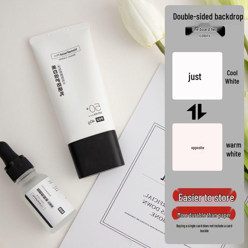 Solid Color Photography Backdrop - PVC Film for Cosmetics, Still Life, Cakes, and Food Photography Props