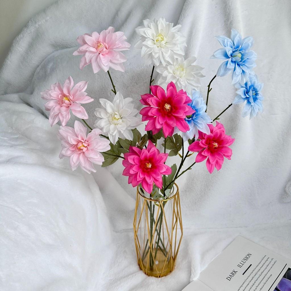 Artificial Flower Dahlia Wedding Hotel Restaurant Desktop Decoration Ornament