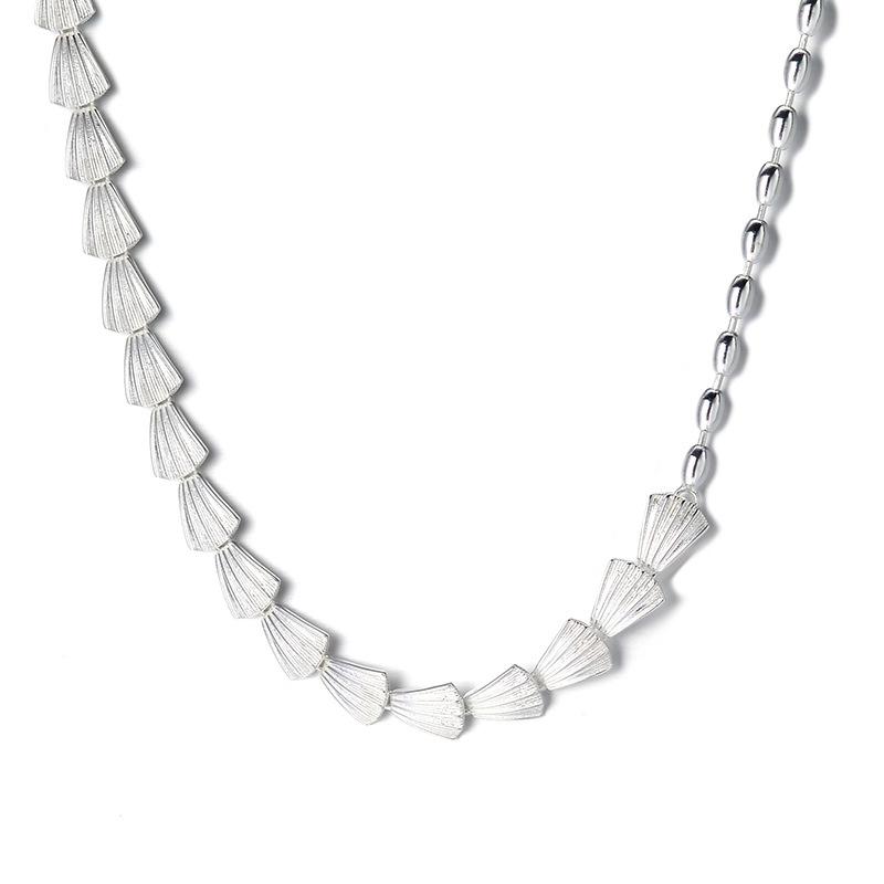 Fan-shaped Shell Necklace Fish Scale Bracelet Temperament Heavy Industry Hand Light Luxury Niche