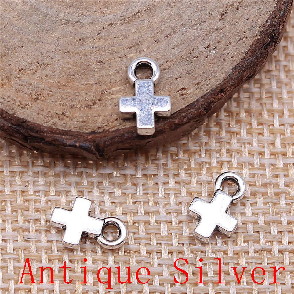 Heart Cross Shaped Charms Pendant For Bracelet Necklace Jewelry Making Craft Findings