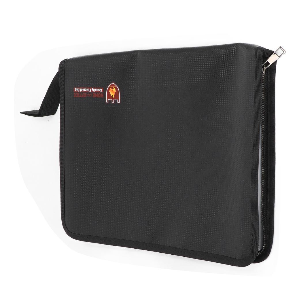 Fireproof File Folder Large Capacity 13 Layers Transparent Plastic Inner Pages Waterproof Document Holder for Office