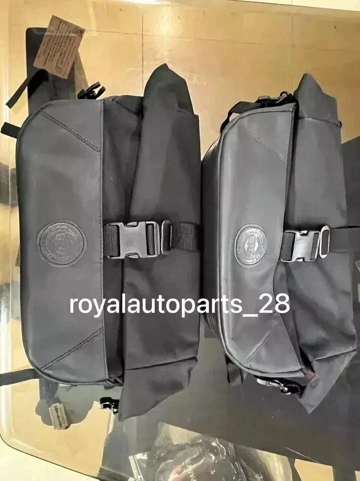 

Fit For Royal Enfield Gt & Interceptor 650 Black & Tan Soft Pannier Bags Pair